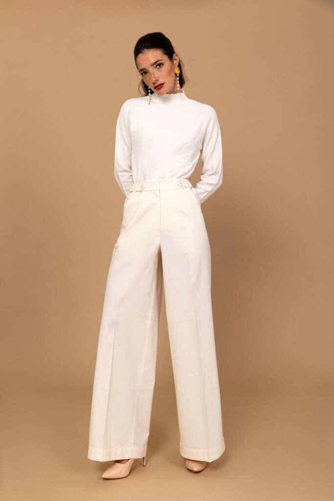Classic Mock Neck Sweater by Nena Cavalieri Florence
