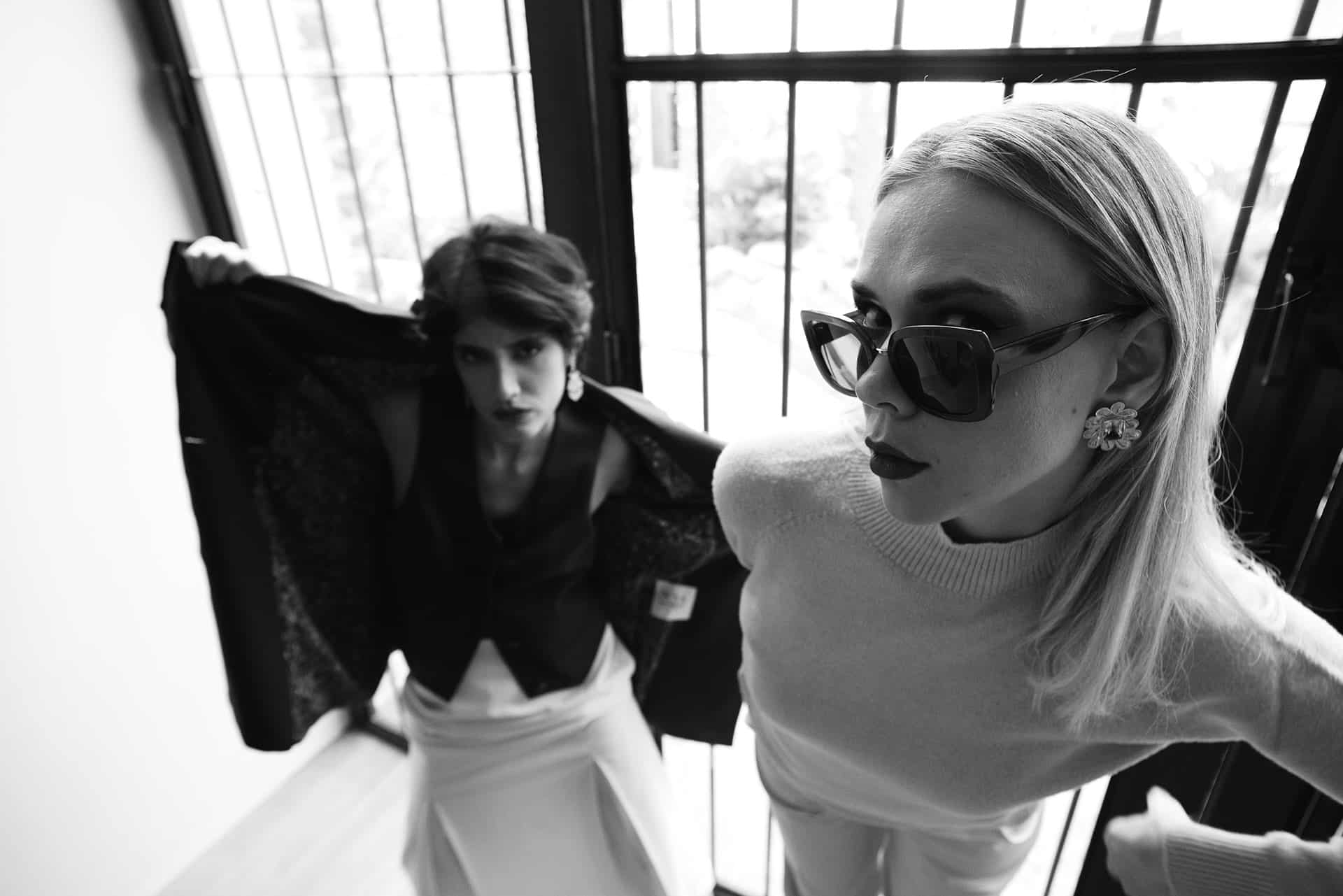 Nena Cavalieri Florence fashion shoot with statement style